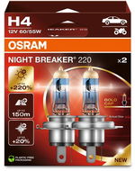 OSRAM H4 Night Breaker 220, +220%, Duo Box - Autožárovka