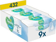 PAMPERS Harmony Aqua Plastic Free 432 pcs (9×48 pcs) - Baby Wet Wipes