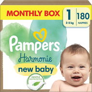 PAMPERS Harmonie Baby veľkosť 1 (180 ks) - Jednorazové plienky