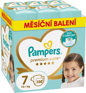 PAMPERS Premium Care Veľkosť 7 (108 ks) - Jednorazové plienky