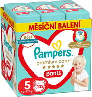 PAMPERS Premium Care Pants veľkosť 5 (102 ks) - Plienkové nohavičky