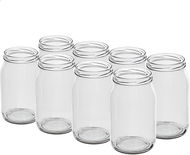 BROWIN Set of twist jars for preserving 900 ml without lid 82, 8 pcs - Canning Jar