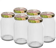 BROWIN Set of twist jars 900 ml + lid 82, 6 pcs - Canning Jar