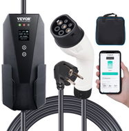 VEVOR electric car charger with screen type 2, 16A 3,7 kW, 1 phase, 8,6 m, CEE 7/7 plug, 230V - EV Charging Stations