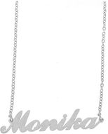 Ewena Steel chain with Monika's name silver - Chain