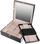 Jewellery Box Beautylushh Luxury jewellery box with mirror, black - Šperkovnice