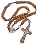 Necklace Gaira Wooden Rosary Olive 30804-15 - Náhrdelník