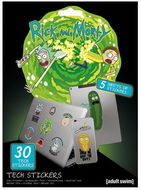 Rick and Morty – Adventures – samolepky na elektroniku (30 ks) - Samolepka