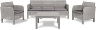 TOOMAX Matilde 5 seater set - light grey - Garden Furniture