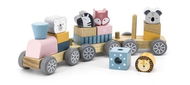 Wooden Car with Animals - Train