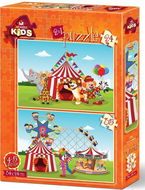 Art puzzle Puzzle Cirkus a lunapark 24+35 dílků - Puzzle