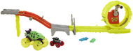 Hot Wheels Monster Trucks Power Smashers Massive Destruction, 2 Trucks und 2 zerquetschte Autos - Autorennbahn