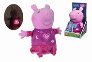 Simba Peppa Pig 2in1 Plüsch-Schläfer mit Musik + Licht, Rosa - Einschlafhilfe