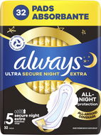 ALWAYS Ultra Secure Night Extra 32 ks - Sanitary Pads