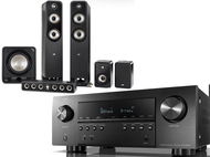 DENON AVR-S960H Black + Polk Audio S55e + S35Ce + S15e + HTS 12 - Szett