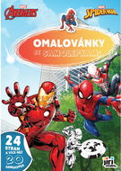 Jiri Models Omalovánky A4 se samolepkami Marvel - Colouring Book