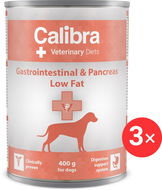 Calibra VD Dog konz. Gastrointestinal & Pancreas Low Fat 3 × 400 g - Diet Dog Canned Food