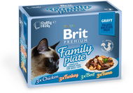 Brit Premium Cat Delicate Fillets in Gravy Family Plate 1020 g (12 × 85 g) - Kapsička pre mačky