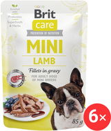 Brit Care Mini Lamb Fillets in Gravy 6 × 85 g - Dog Food Pouch