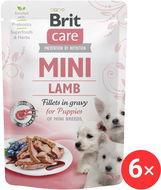 Brit Care Mini Puppy Lamb Fillets in Gravy 6 × 85 g - Dog Food Pouch