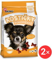 Akinu Cubes for dogs semi-soft 2 × 500 g - Dog Treats