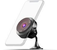 Misura MA05- Mobile phone holder with suction cup and wireless QI.03 charging - BLACK - Phone Holder