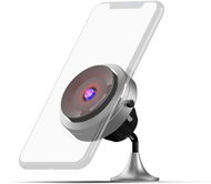 Misura MA05- Mobile phone holder with suction cup and wireless QI.03 charging - SILVER - Phone Holder