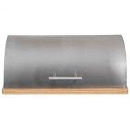 ORION Bread Pan Stainless Steel/Wood 39 x 28 x 15cm - Breadbox