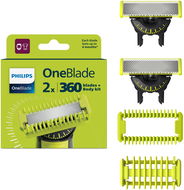 Philips OneBlade Replacement blades 360 + attachments QP624/50 - Adapter Set