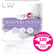 MonPeri Pants Mega Pack veľ. L (120 ks) - Plienkové nohavičky