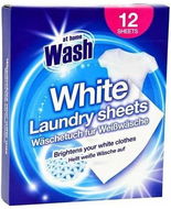 AT HOME WASH White napkins for washing machine 12 pcs - Colour Absorbing Sheets