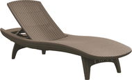 KETER PACIFIC Garden Lounger, Brown - Garden Lounger