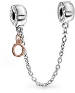 PANDORA Safety chain with hanging O with crown 788313-05 - Chain