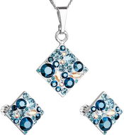 EVOLUTION GROUP 39126.3 Aqua Set Decorated With Swarovski Crystals - Jewellery Gift Set