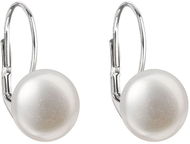 Earrings EVOLUTION GROUP 21010.1 White Earrings with Genuine Pearls AA 10-10.5 mm (925/1000, 1g) - Náušnice