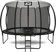 Aga Sport Exclusive Trampolína 366 cm, čierna, ochranná sieť a rebrík - Trampolína