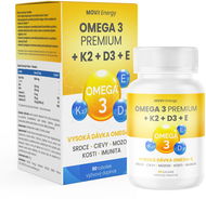 MOVit Omega 3 Premium + K2 + D3 + E, 90 tob. - Omega-3