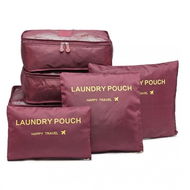 Set of travel organisers burgundy - Packing Cubes