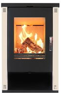 VERSO Theia, ivory, 9 kW, flue 150 mm - Wood Stove