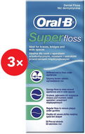 Oral-B Super Floss 3× 50 ks - Zubní nit