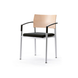 aluform_3 stacking chair with plastic ar | Chairs | Wiesner-Hager