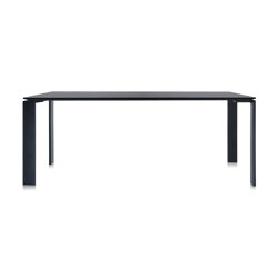 Four Soft Touch Black/Black 190 x 79 cm | Contract tables | Kartell