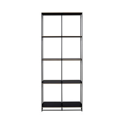 La Bibliotheque Fil | Shelving Unit - H 170 1 Module Black Lacquer | Shelving | Ligne Roset