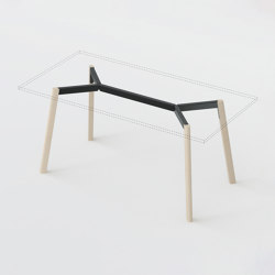 Y table frame | Trestles | modulor