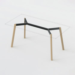 Y table frame | Trestles | modulor