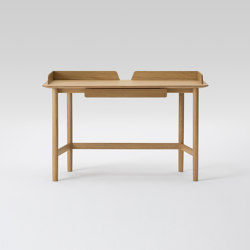 Lightwood Desk 120
  (with panel and drawer) | Desks | MARUNI