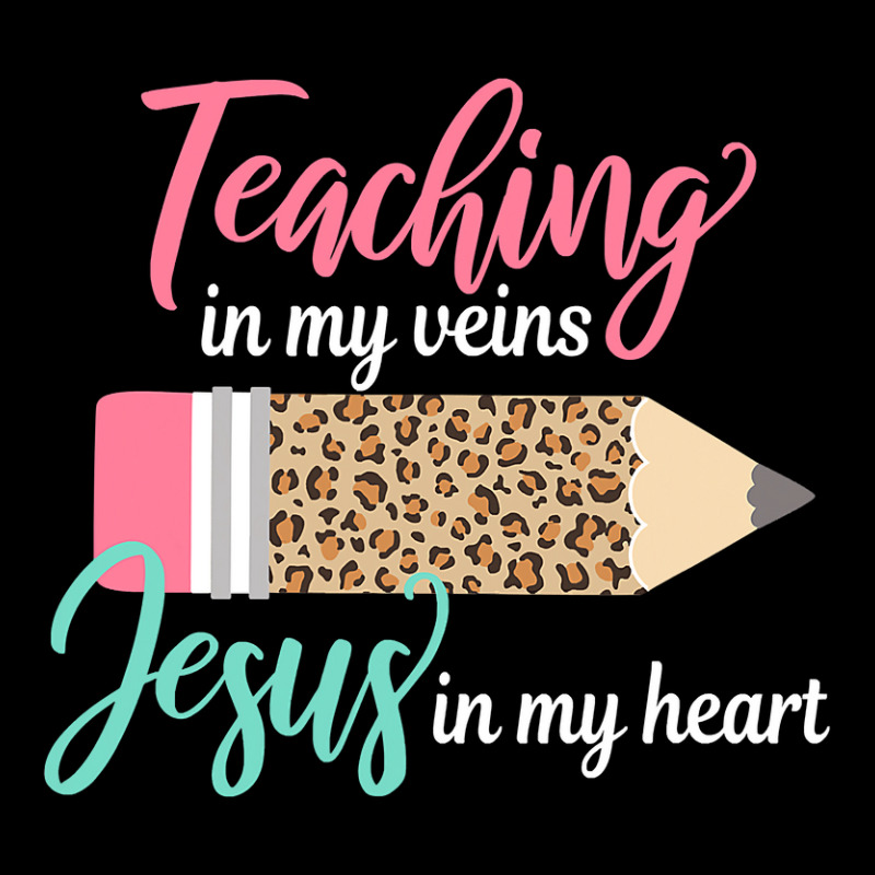 Teaching In My Veins Jesus In My Heart Christian Teacher Shield S Patch ...