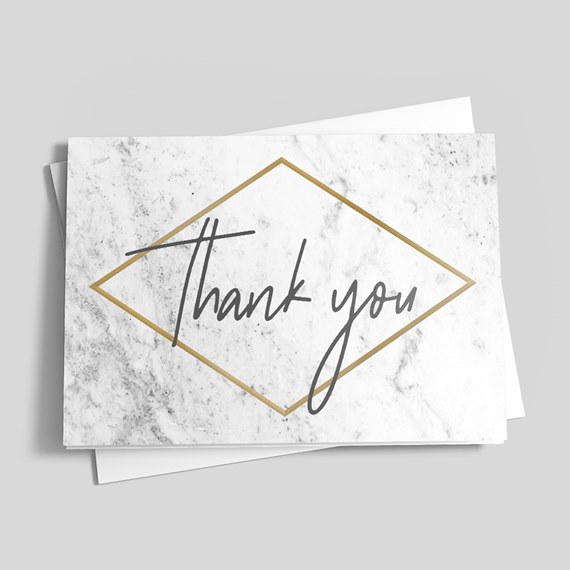 Marble Gratitude - Thank You Greeting Cards by CardsDirect