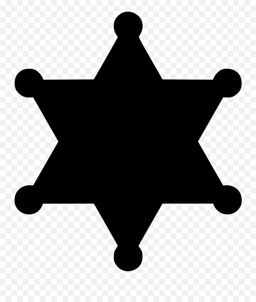 Svg Star Sheriff Transparent Png Clipart Free Download - Star Police ...