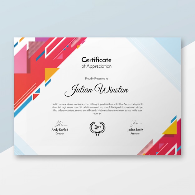 Certificate Photoshop Template Free - FREE PRINTABLE TEMPLATES